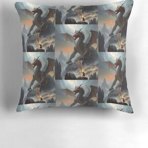 Battle throw pillow with insert